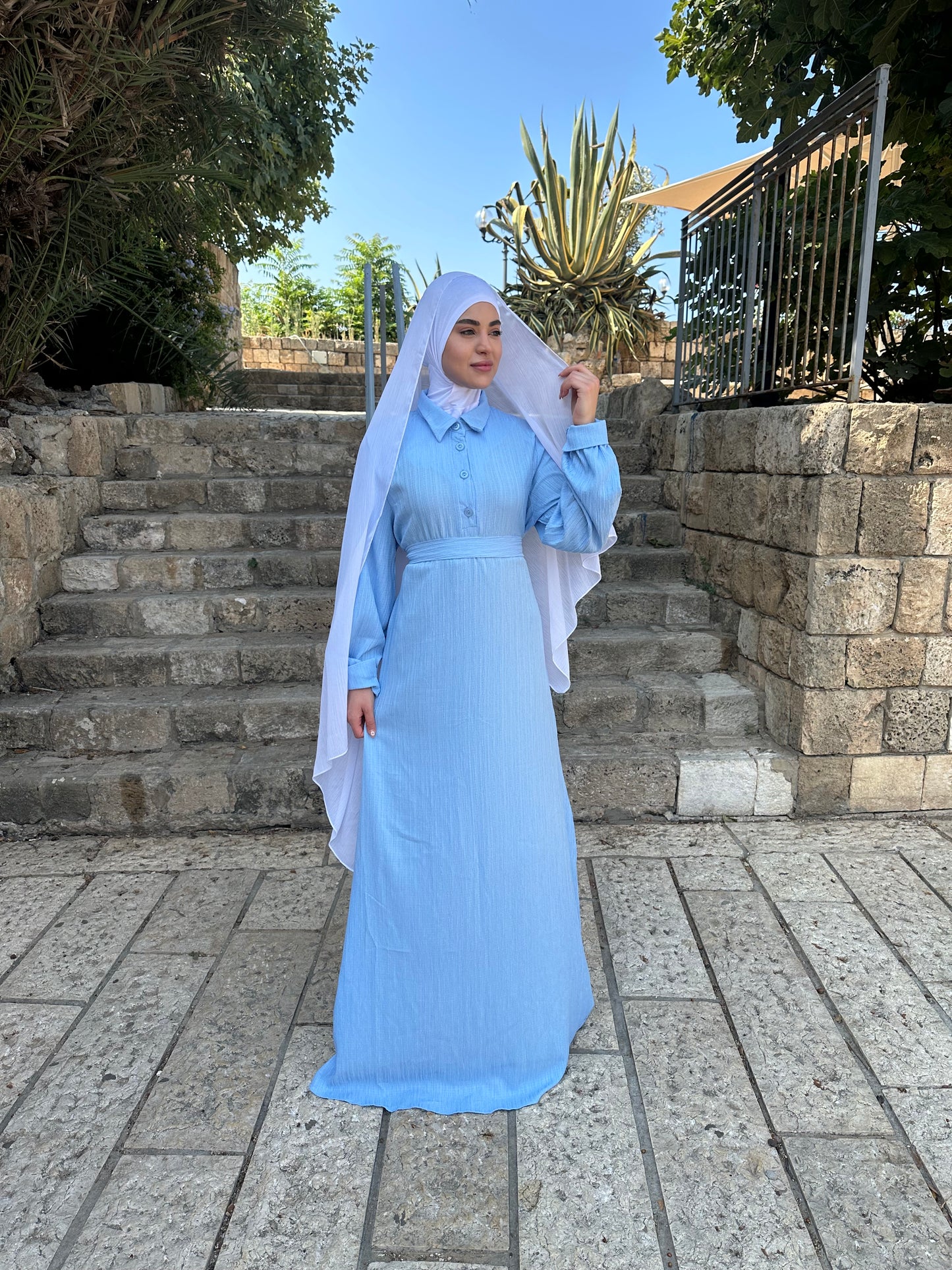 فستان الرِفا- لون ازرق