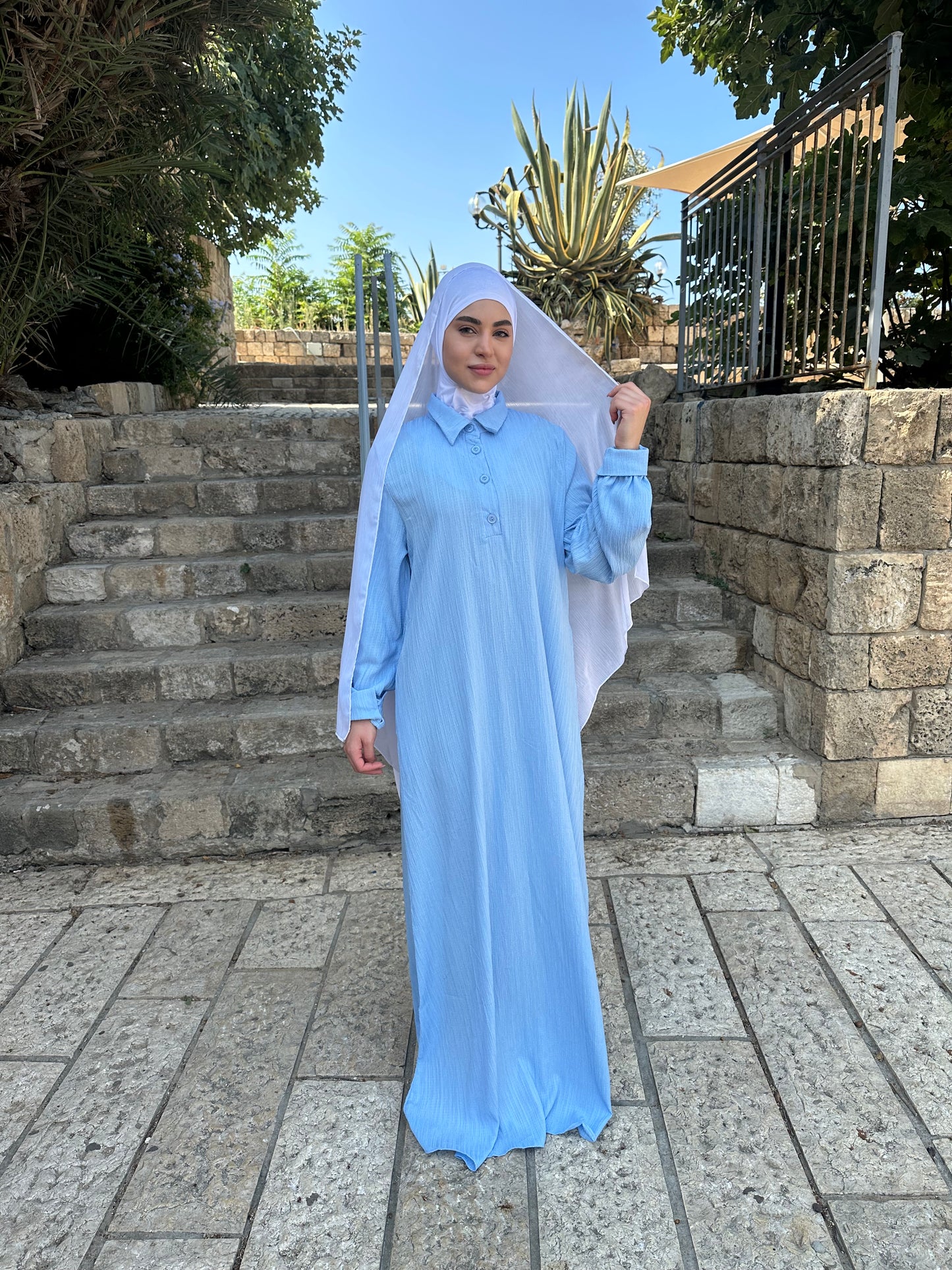 فستان الرِفا- لون ازرق