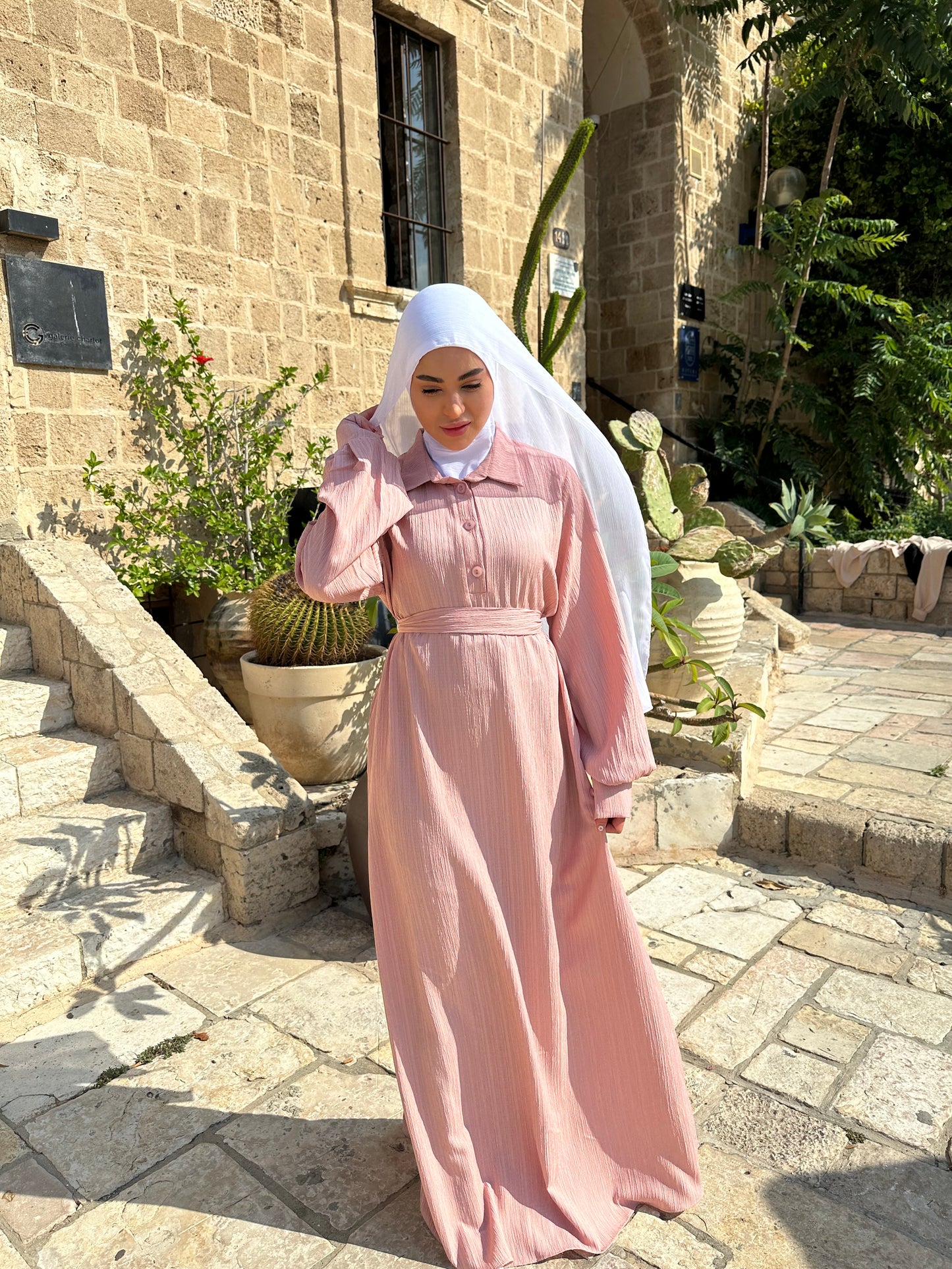 فستان الرِفا -لون زهري