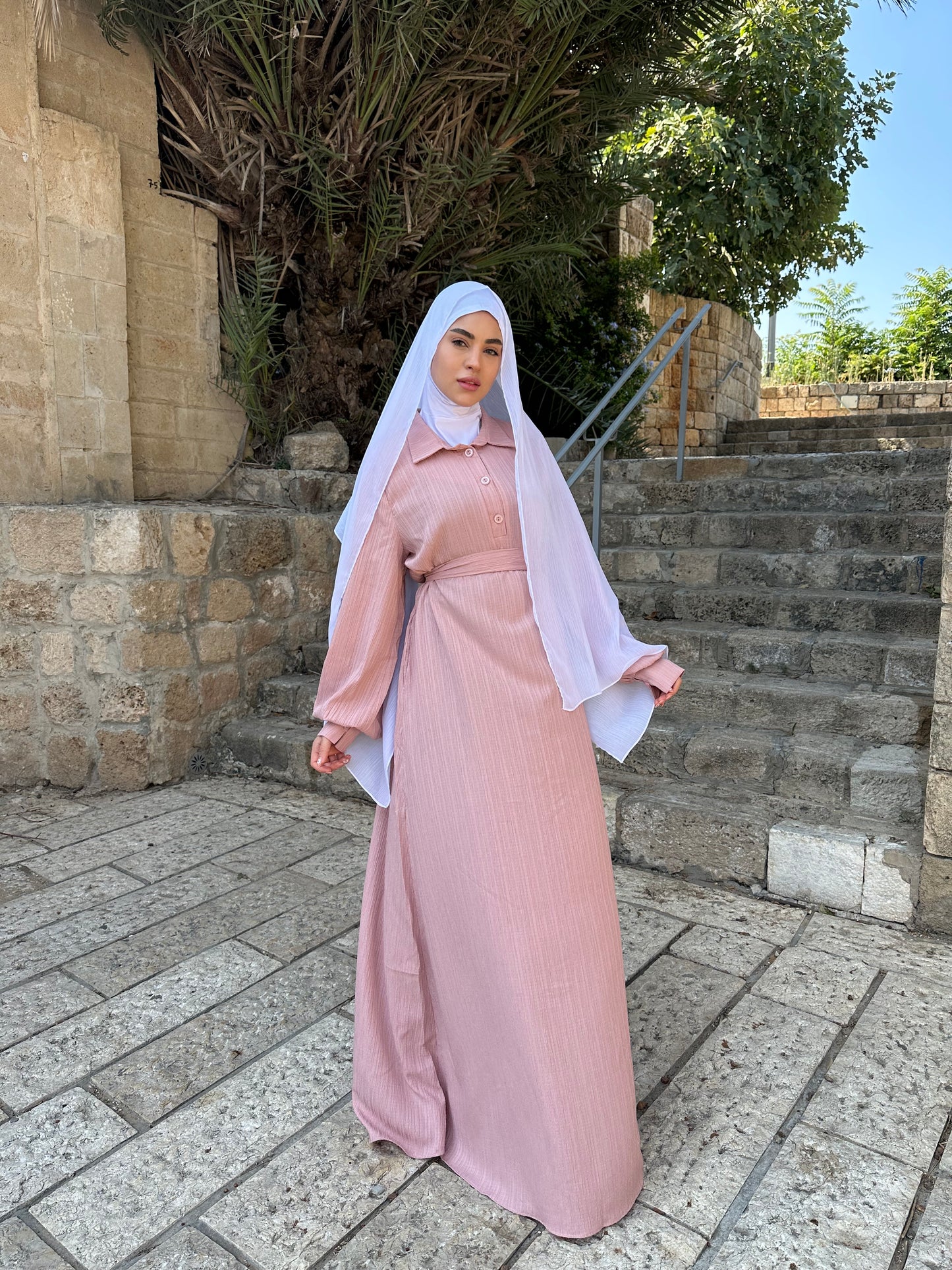 فستان الرِفا -لون زهري