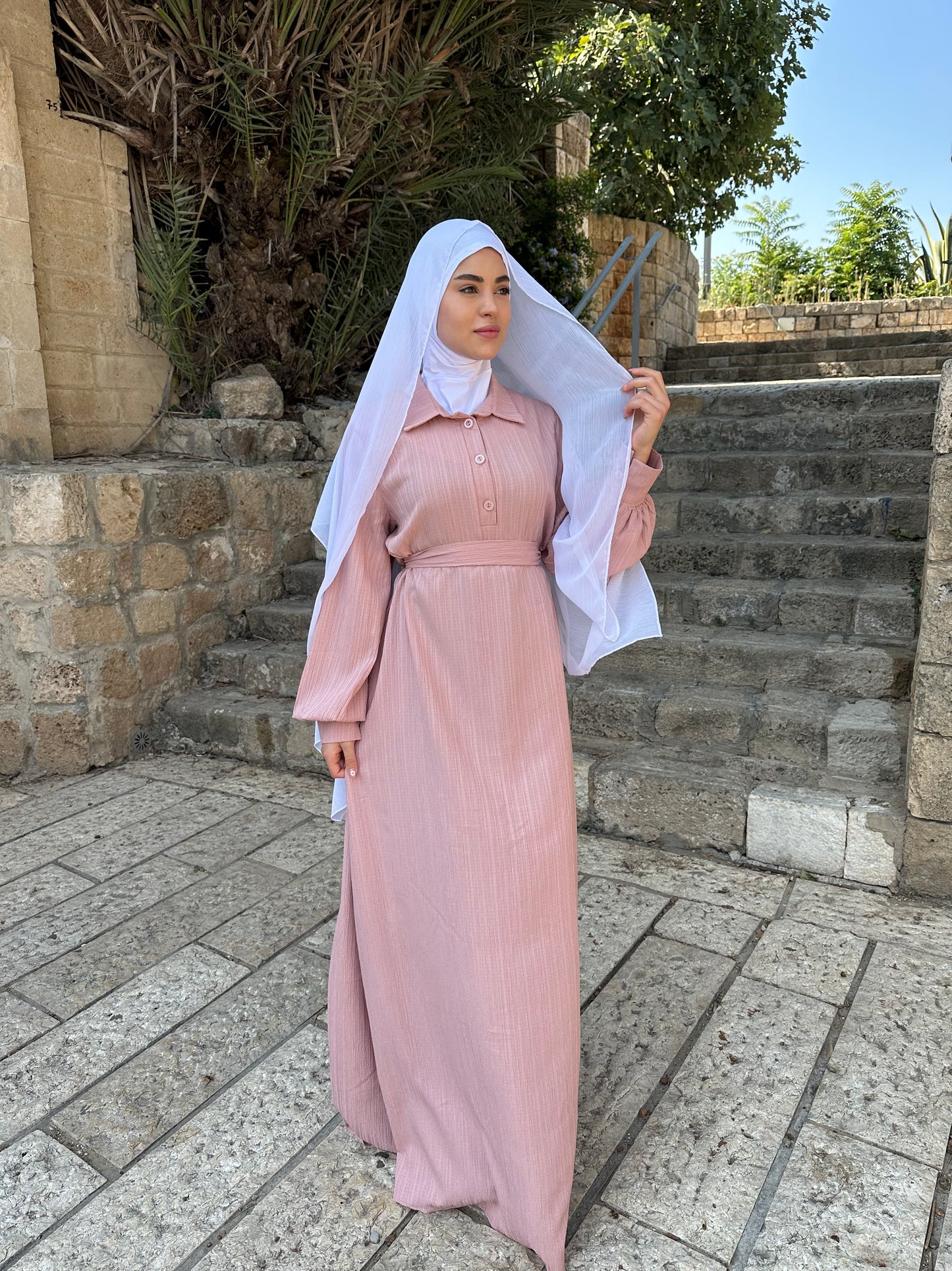 فستان الرِفا -لون زهري