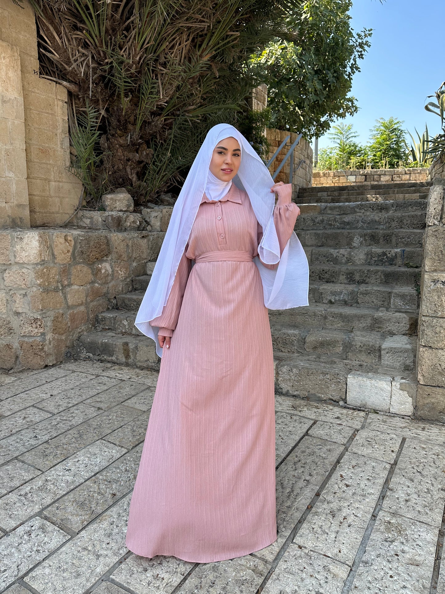 فستان الرِفا -لون زهري